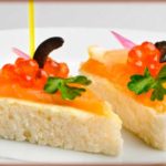 Канапе с икрой и семгой — закуски