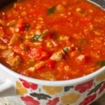 МУЖСКОЙ КАПРИЗ – ТОМАТНЫЙ СУП С ФАРШЕМ И ЧЕЧЕВИЦЕЙ
— супы