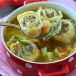 Суп картофельный с ленивыми пельменями — супы на первое