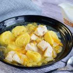 Гороховый суп с чесночными рулетиками — супы на первое