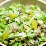 Салат с курицей апельсином и яблоком — салаты