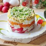 Салат с треской и овощами — салаты