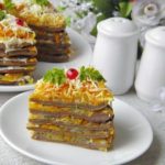 Печеночный торт из куриной печени — закуски