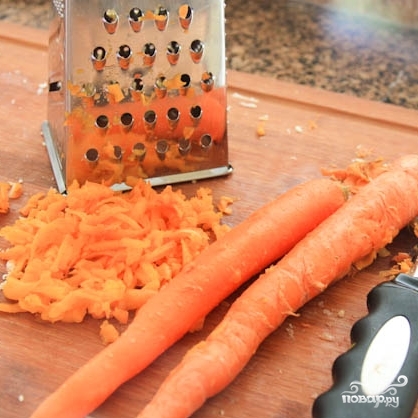 Гренки с сыром и морковью