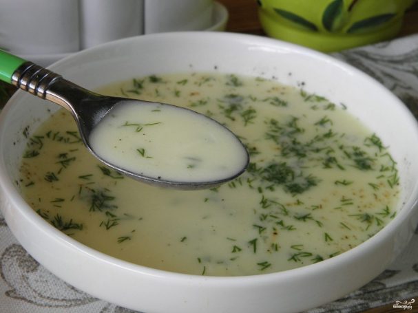 Сырный суп из плавленых сырков