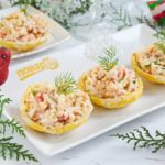 Рыбный салат в съедобных тарелочках — салаты