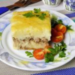 Картофельная запеканка с фаршем — Вторые блюда